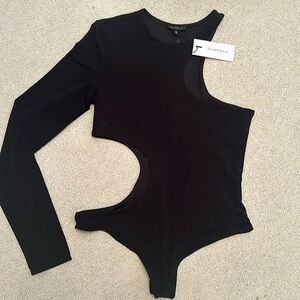 Sculpt Asymmetrical Cut Out Bodysuit - NWT